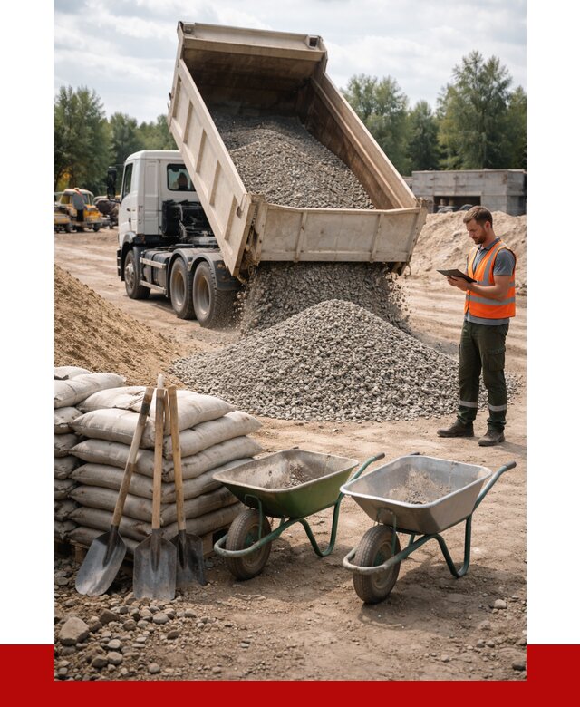 Доставка нерудных материалов в Кузнецке от 1251 руб. | ПРОНЕРУДКнц