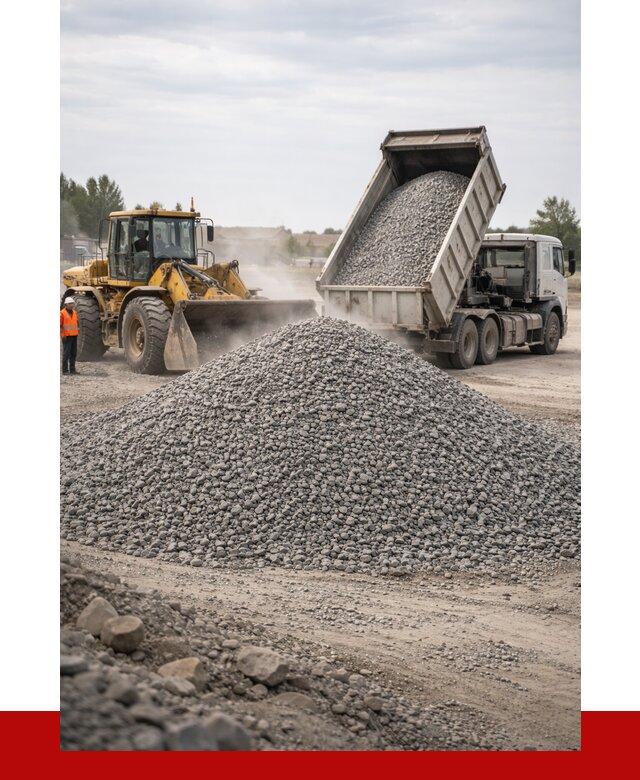 Купить щебень с доставкой в Кузнецке от 2606 руб. | ПРОНЕРУДКнц