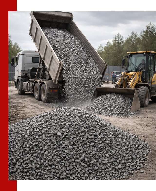 Доставка и продажа щебня гранитного в Кузнецке
