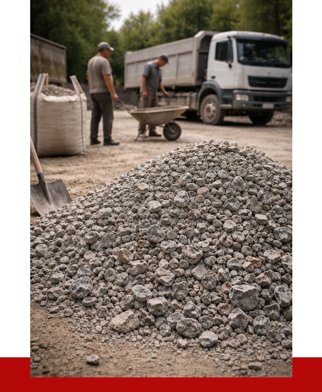 Гранитный щебень фракция 20-40 в Кузнецке от 3336 руб. ПРОНЕРУДКнц