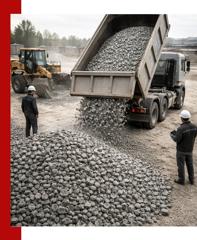 Доставка гранитного щебня фракции 20-40 в Кузнецке