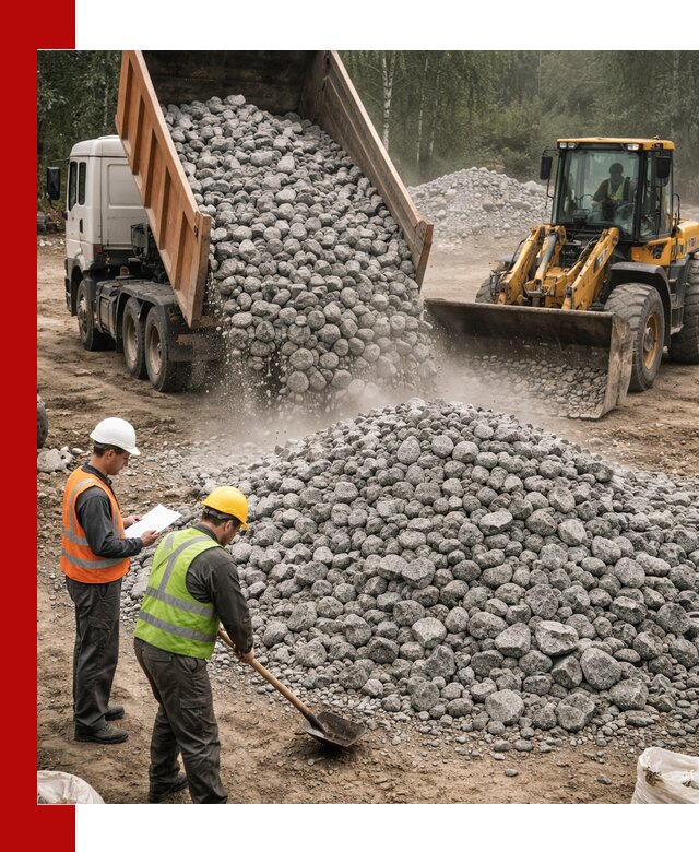 Гранитный щебень фракция 70-150 доставка в Кузнецке