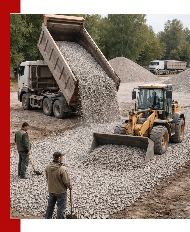 Купить гравийный щебень фракция 20-40 в Кузнецке с доставкой