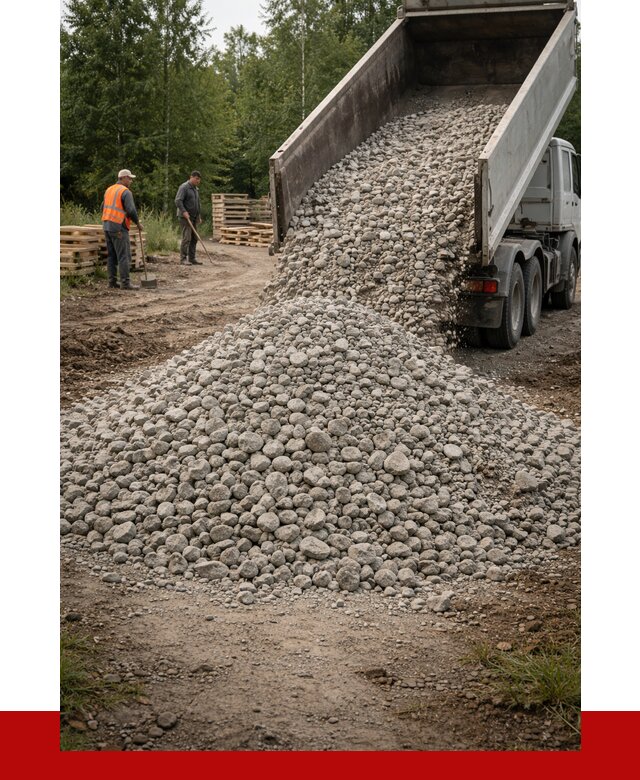 гравийный щебень фракция 70-120 в Кузнецке от 2554 р. ПРОНЕРУДКнц