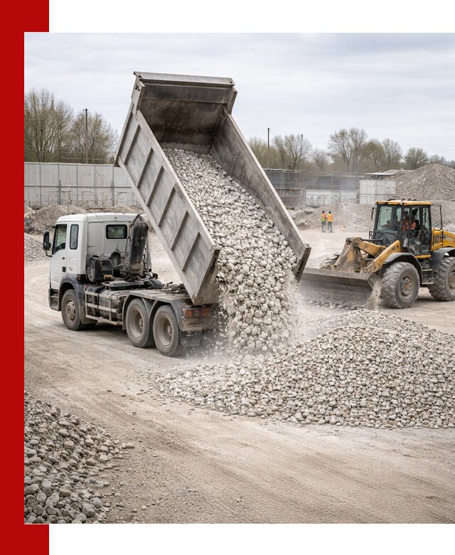 Доставка и продажа известнякового щебня в Кузнецке