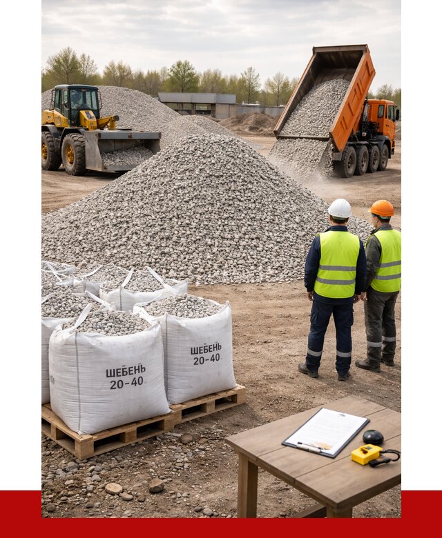 Известняковый щебень 20-40 в Кузнецке от 2189 р. ПРОНЕРУДКнц