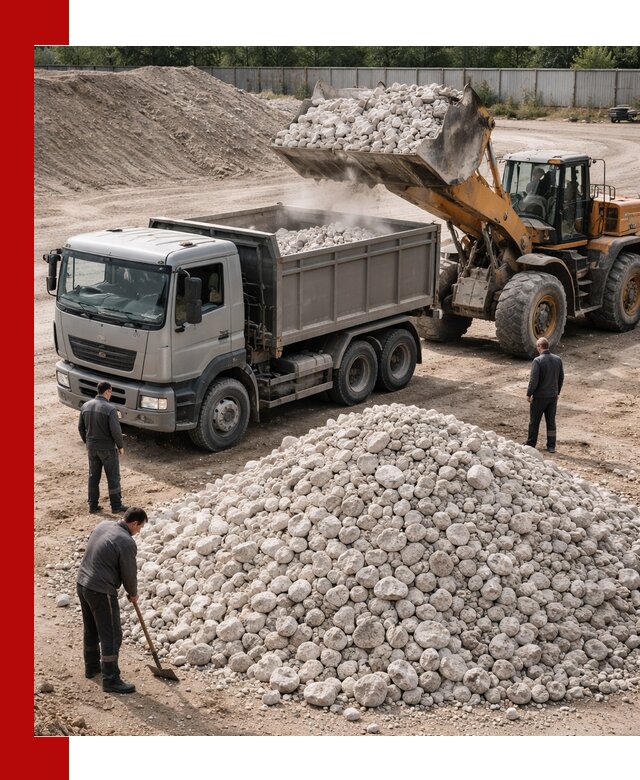 Известняковый щебень фракция 70–150 с доставкой в Кузнецке