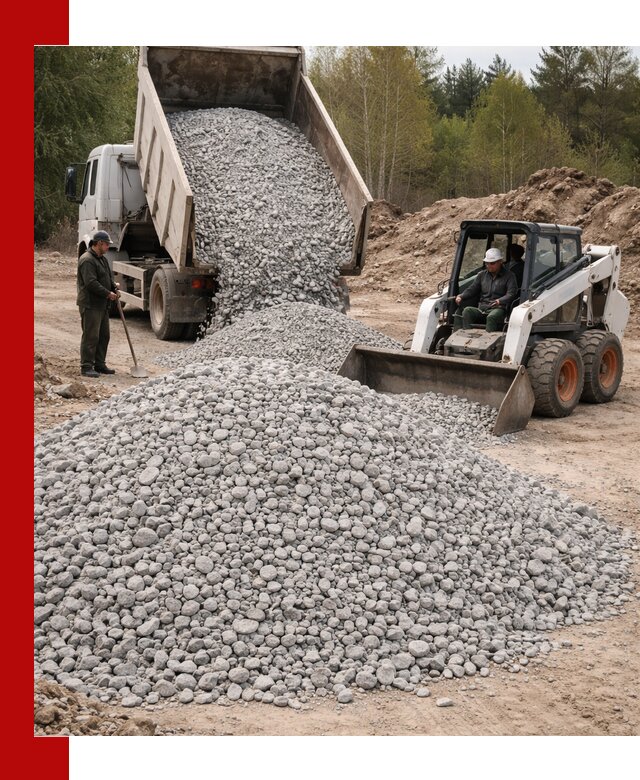 Доставка доломитового щебня в Кузнецке напрямую от карьера