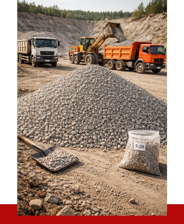 Доломитовый щебень фр. 5-20 в Кузнецке от 4378 р. | ПРОНЕРУДКнц