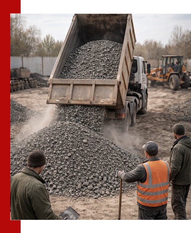 Доставка шлакового щебня в удобные сроки по выгодной цене в Кузнецке