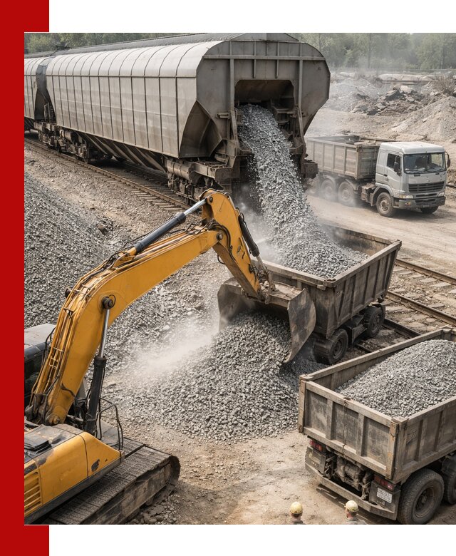 Доставка железнодорожного щебня в Кузнецке крупными партиями быстрого отгруза