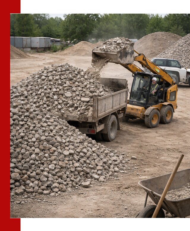 Доставка вторичного щебня в Кузнецке для строительных работ