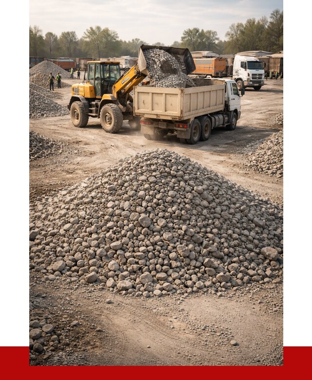 Вторичный щебень фракция 40-70 в Кузнецке от 1814 р, ПРОНЕРУДКнц