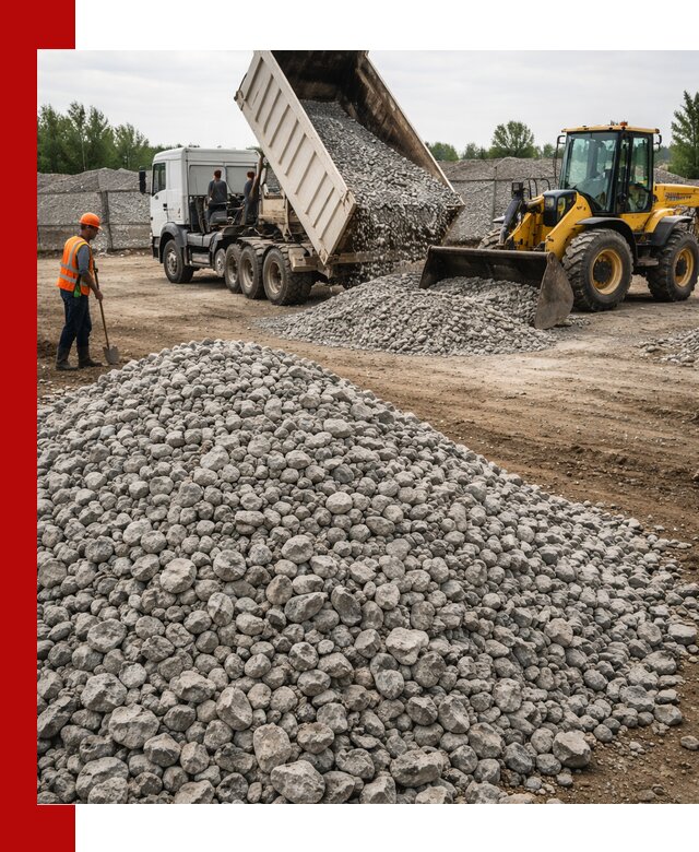 Доставка бетонного щебня фракции 40-70 в Кузнецке