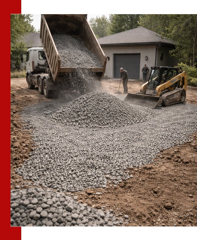 Щебень для парковки в Кузнецке: доставка и укладка качественного материала