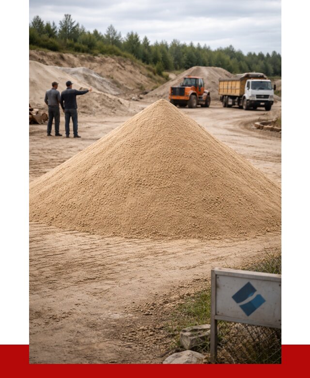 Карьерный песок навалом в Кузнецке от 1876 р. | ПРОНЕРУДКнц