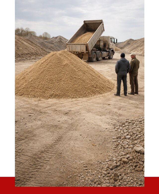 Карьерный песок крупнозернистый в Кузнецке от 8860 р | ПРОНЕРУДКнц