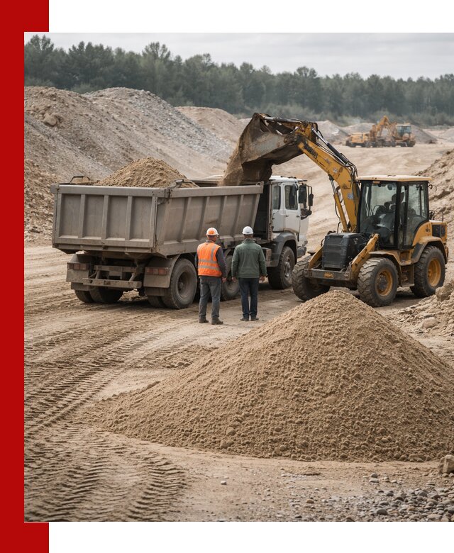 Карьерный среднезернистый песок с доставкой в Кузнецке