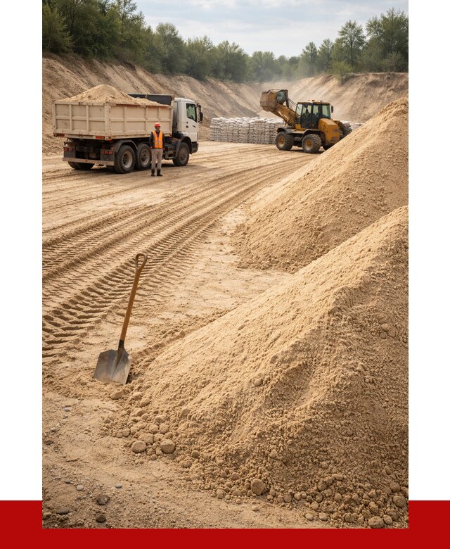 Карьерный песок мелкозернистый в Кузнецке от 9382 р. | ПРОНЕРУДКнц