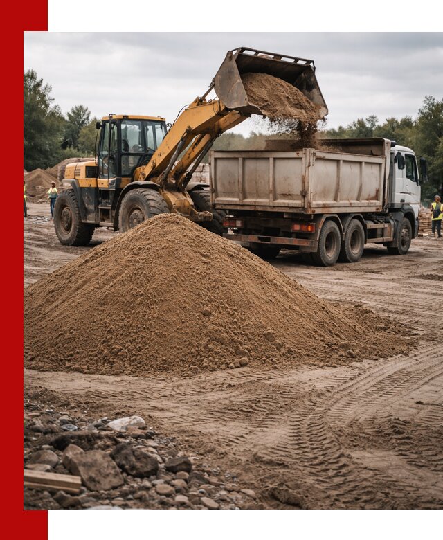 Доставка речного песка навалом в Кузнецке быстро и выгодно