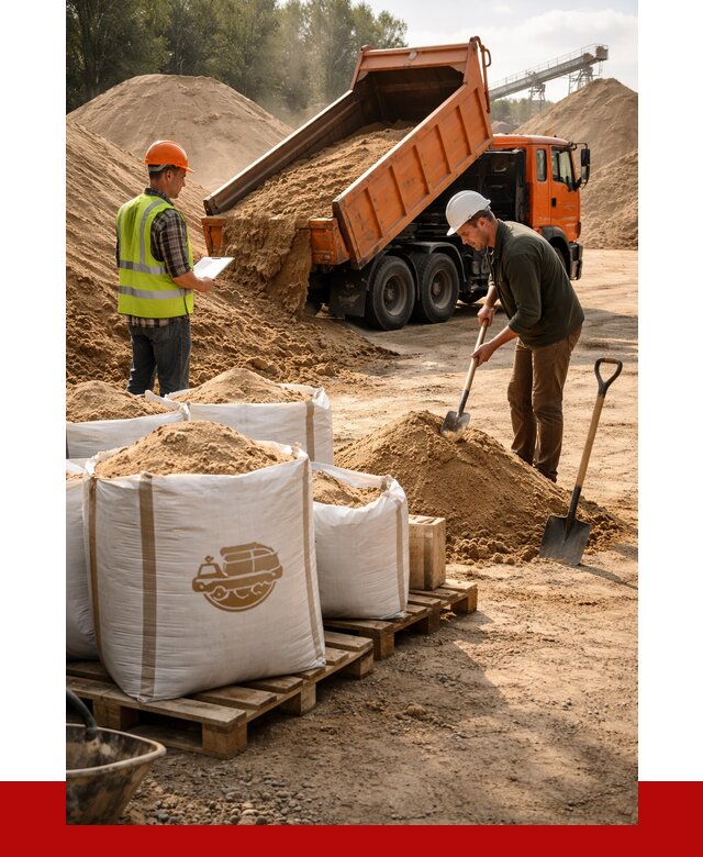 Строительный песок в Кузнецке от 2293 р. с доставкой, ПРОНЕРУДКнц