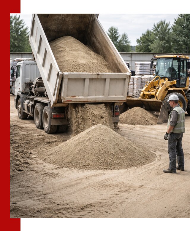 Поставка и доставка песка для бетона в Кузнецке