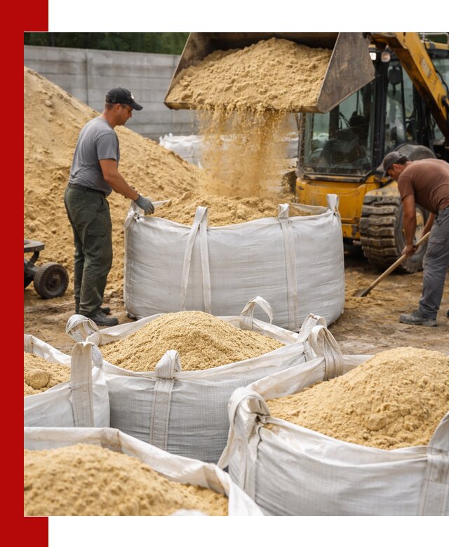 Поставка качественного песка для кладки в Кузнецке