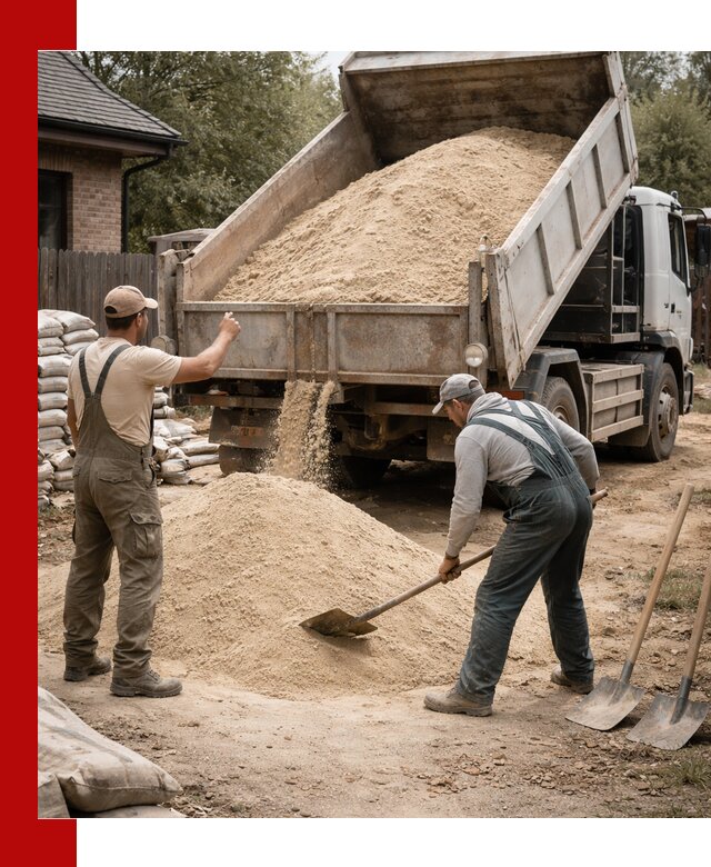 Песок для штукатурки с доставкой в Кузнецке качественный и чистый