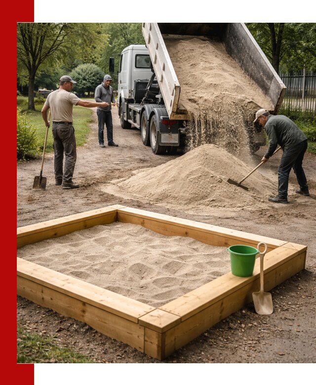 Песок для песочницы с доставкой в Кузнецке недорого и чистый