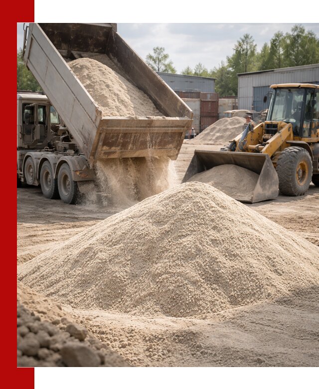 Кварцевый песок с доставкой в Кузнецке для строительных работ