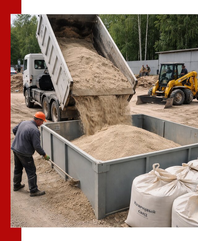 Кварцевый песок для фильтра в Кузнецке — доставка и качество