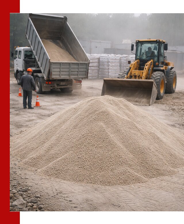 Кварцевый песок фракция 0–8 для стройработ в Кузнецке