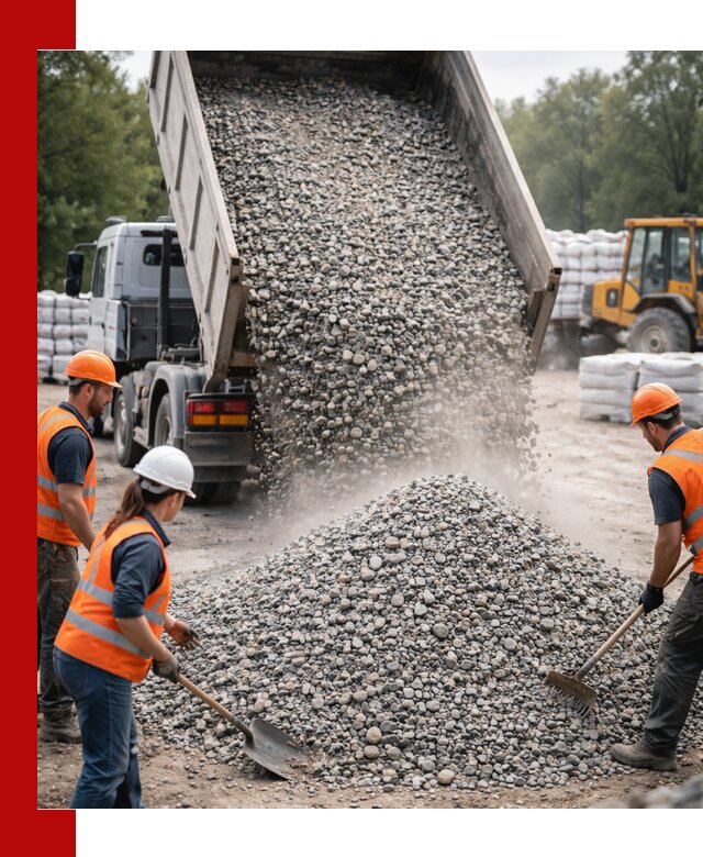 Доставка гравия и камня в Кузнецке оптом и в розницу