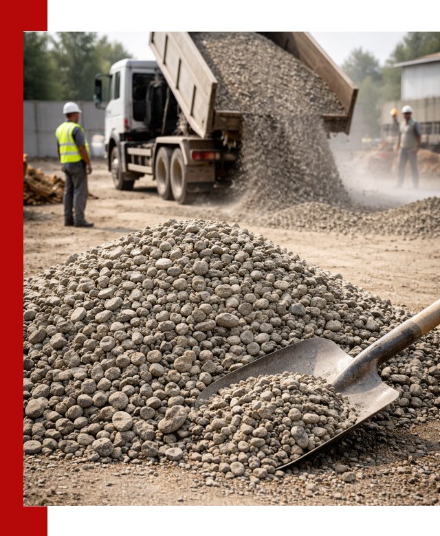 Доставка гравия фракции 20-40 в Кузнецке с самосвалами