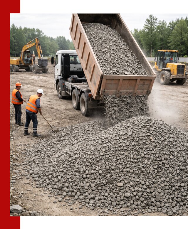 Доставка гравия фракции 40-70 в Кузнецке оптом и в розницу