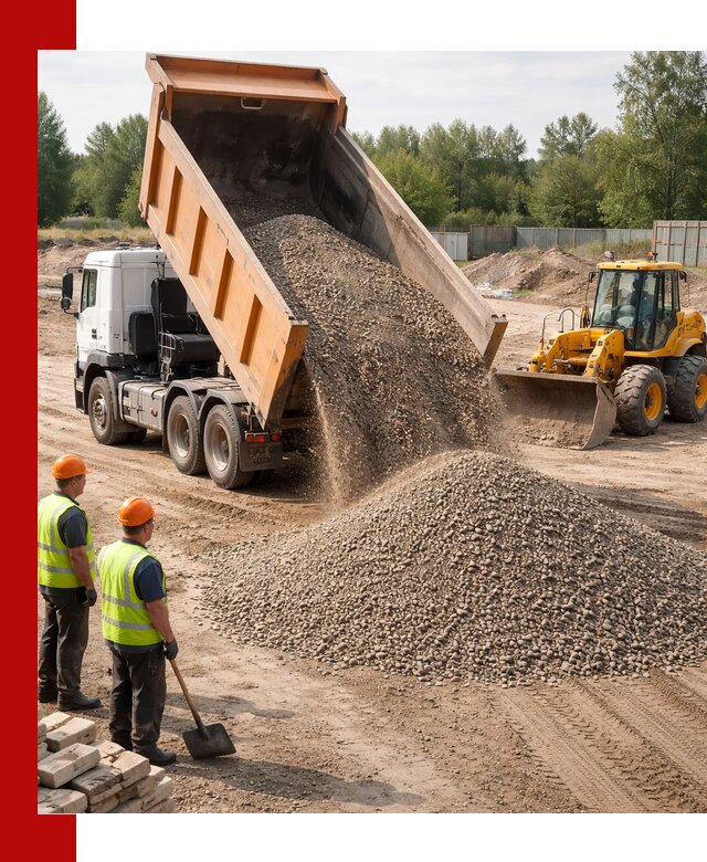 Доставка щебёночно-песчаной смеси ЩПС С7 в Кузнецке