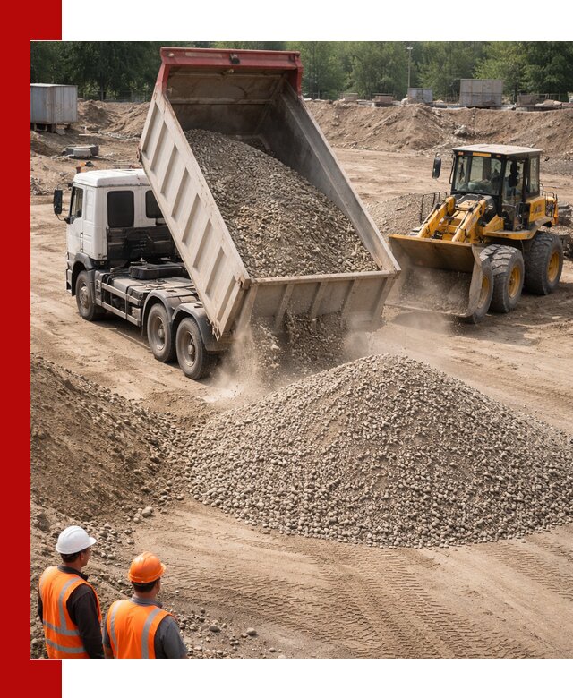 Щебень с песком (ЩГПС С2) с доставкой в Кузнецке