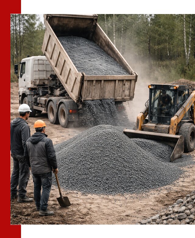 Гранитный отсев 0-5 с доставкой и разгрузкой в Кузнецке