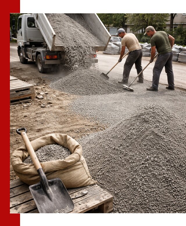 Отсев для тротуарной плитки в Кузнецке — доставка и укладка