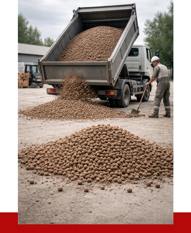 Керамзит с доставкой в Кузнецке от 4378 р. за м3 | ПРОНЕРУДКнц