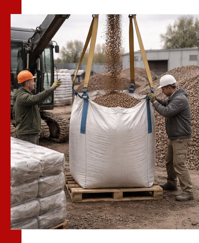 Керамзит в биг-бегах с доставкой в Кузнецке