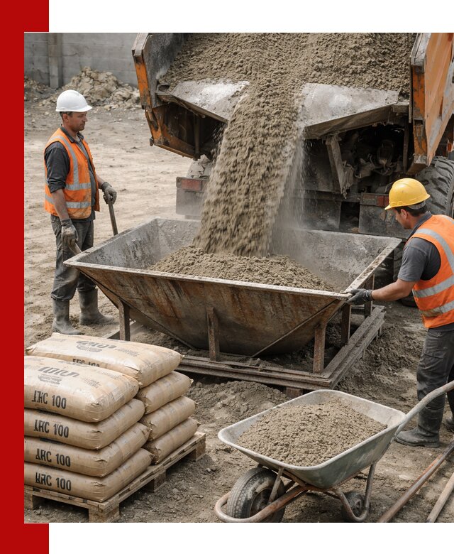 Доставка цементно-песчаной смеси М100 в Кузнецке