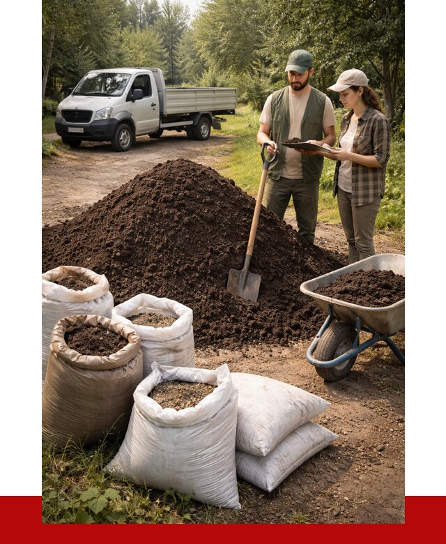 Купить грунт с доставкой в Кузнецке от 4691 р. за м3 | ПРОНЕРУДКнц