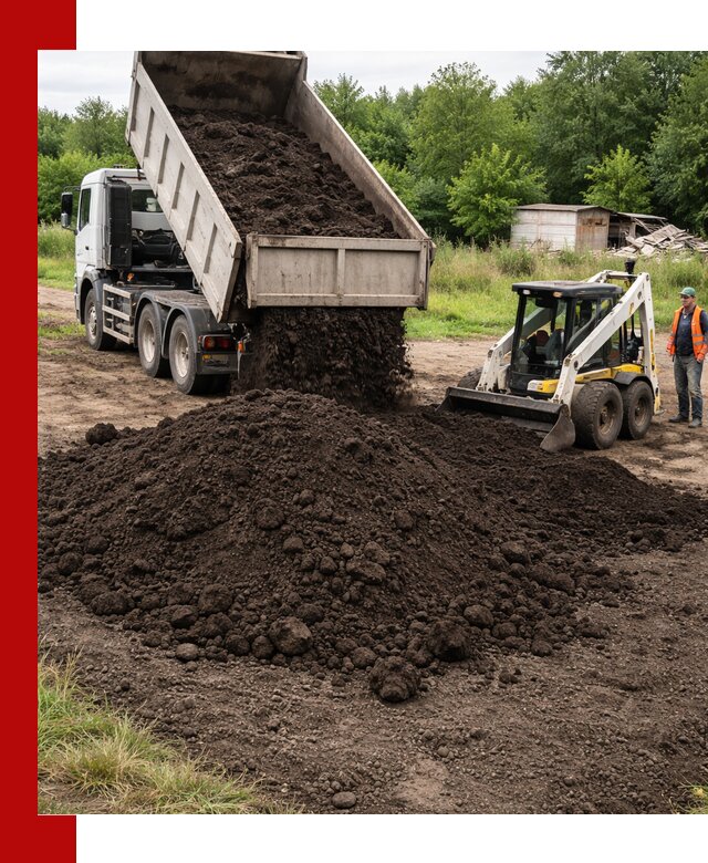 Поставка плодородной земли с доставкой самосвалом в Кузнецке