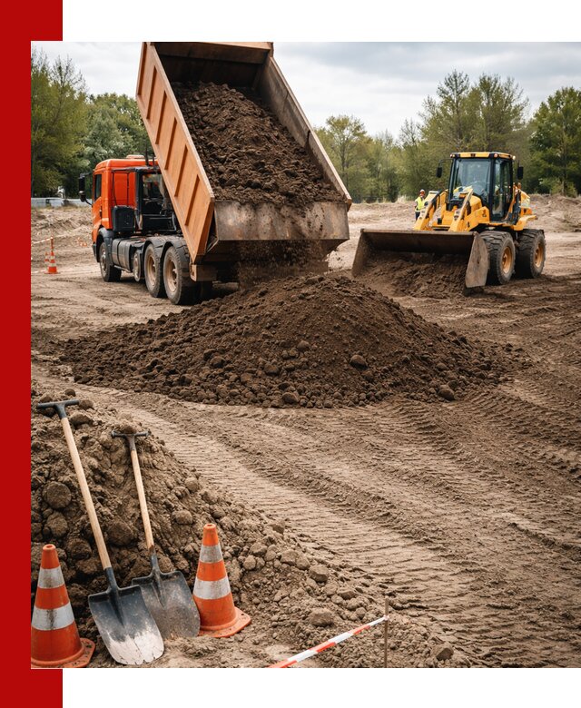 Поставка и доставка планировочного грунта в Кузнецке