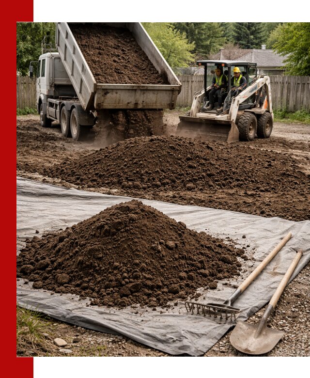 Грунт для отсыпки участка с доставкой в Кузнецке