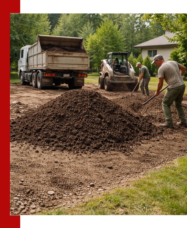 Доставка и укладка грунта для газона в Кузнецке