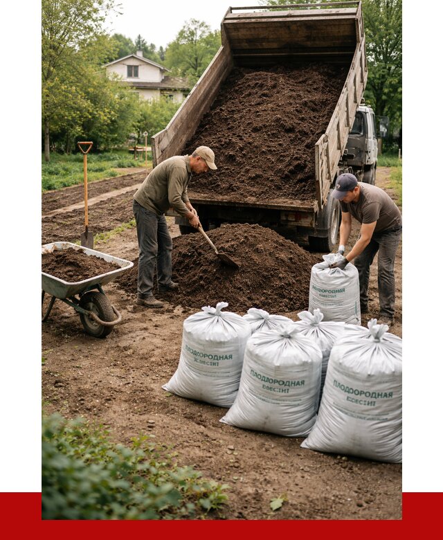 Плодородная смесь в Кузнецке от 4378 р./куб с доставкой | ПРОНЕРУДКнц