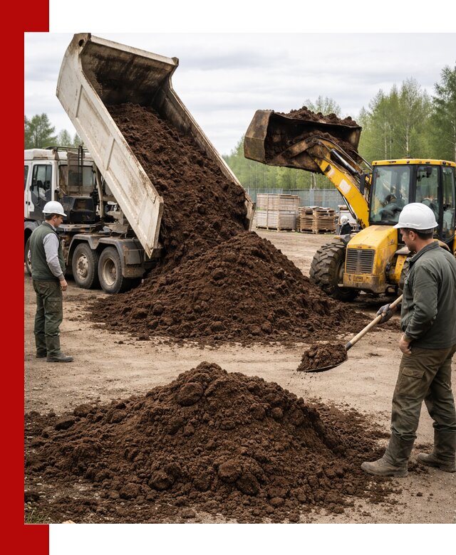 Доставка торфа оптом и в мешках в Кузнецке