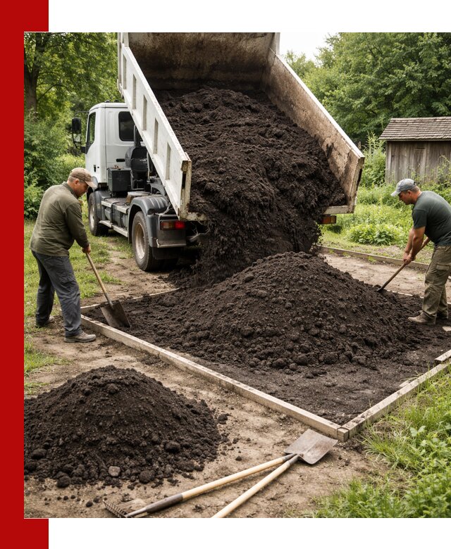 Купить чистый чернозем для огорода с доставкой в Кузнецке